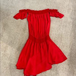 Amanda UpRichard off the shoulder dress